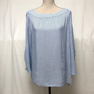 -> Jones New York Open Arm Blouse